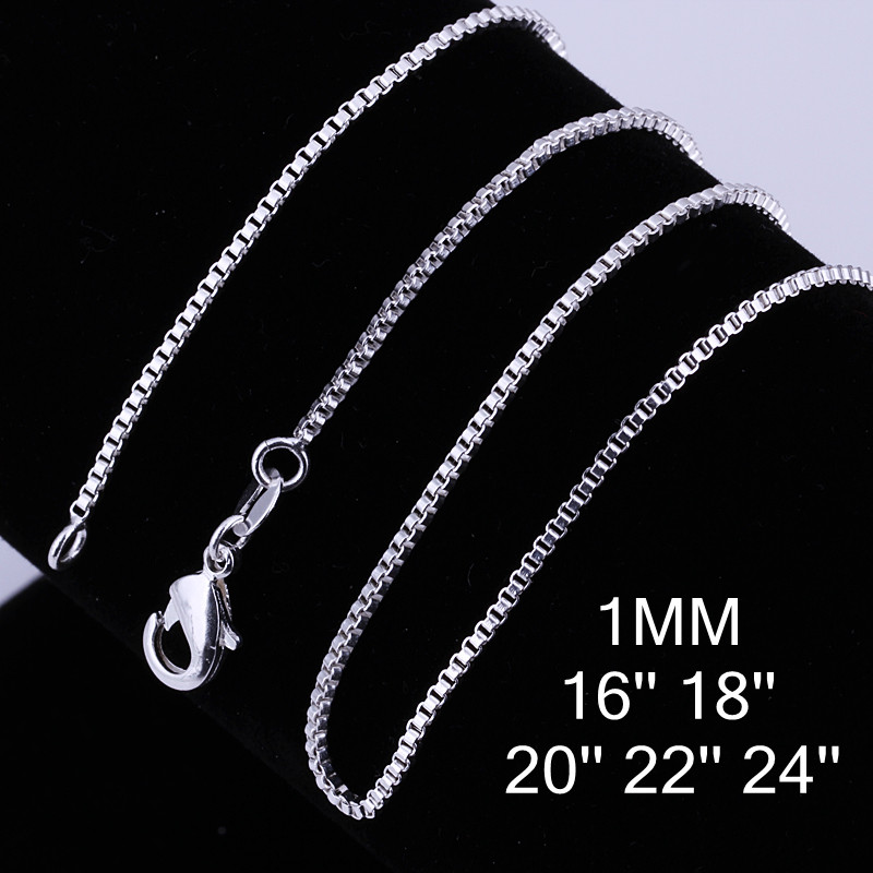 Men Accessories Gift Box - 10 قطعة 16-24 بوصة 925 فضة