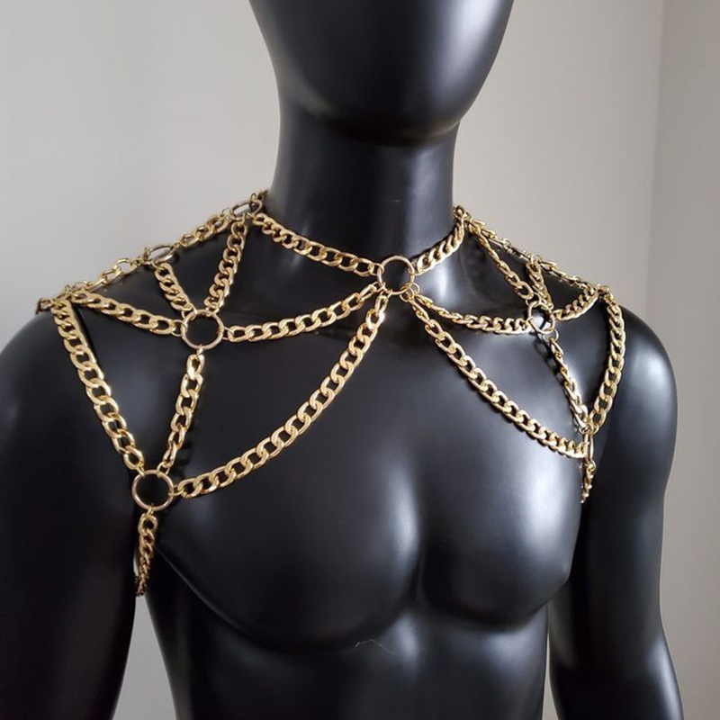Men Accessories Chain - فاسق الرجال الكتف الجسم سلسلة الظهر