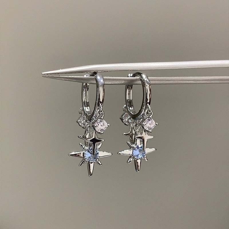 Men'S Accessories Jewelry Sale - جديد Y2K الأزرق الزركون ستار شرابة