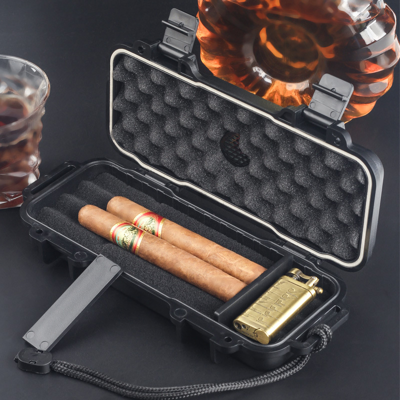 Men Accessories Gift Box - مرطب سيجار محمول مع مرطب مقاوم