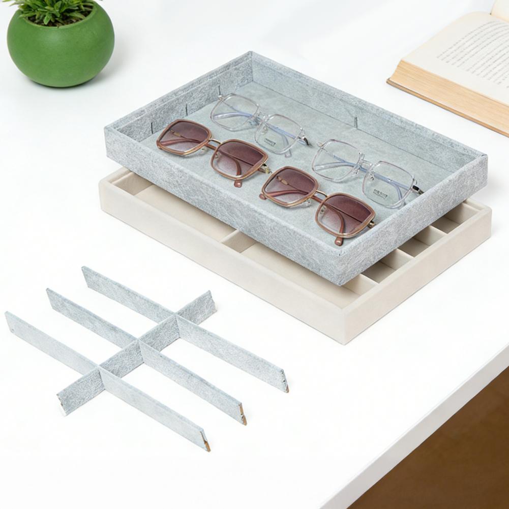 Men'S Accessories Organizer Tray - 8 شبكة المخملية نظارات حامل صندوق