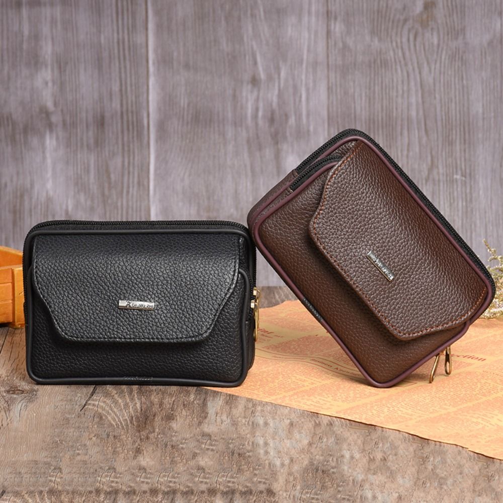 حقيبة خصر رجالية من الجلد الصن - مراجعة Men Accessories Pack وسعره