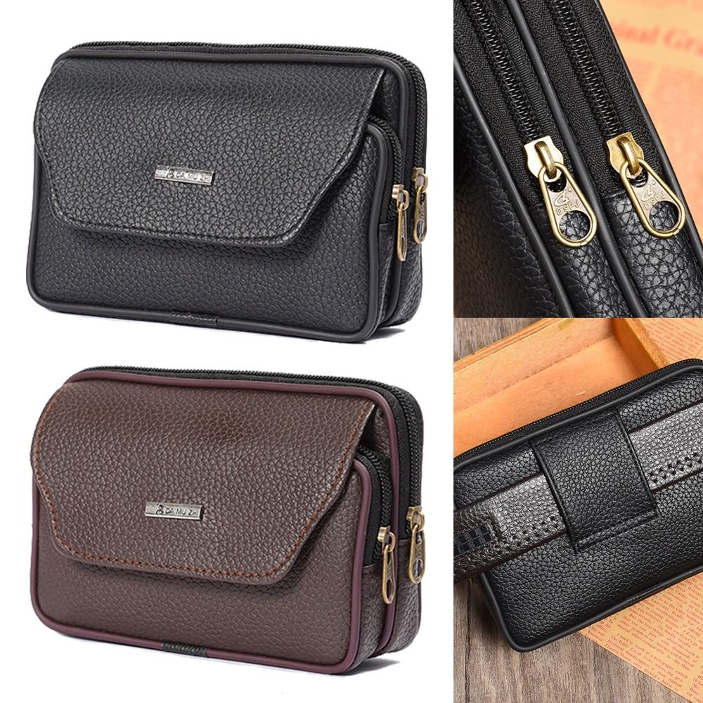 حقيبة خصر رجالية من الجلد الصن - مراجعة Men Accessories Pack وسعره