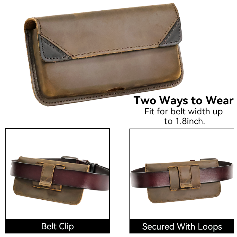 حقيبة خصر من الجلد الطبيعي للر - مراجعة Men Accessories Pack وسعره