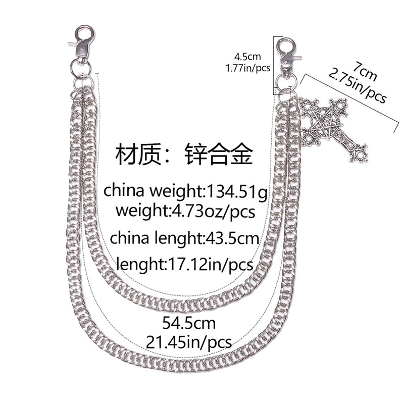 موضة الشرير السراويل المعدنية  - مراجعة Men Accessories Chain وسعره
