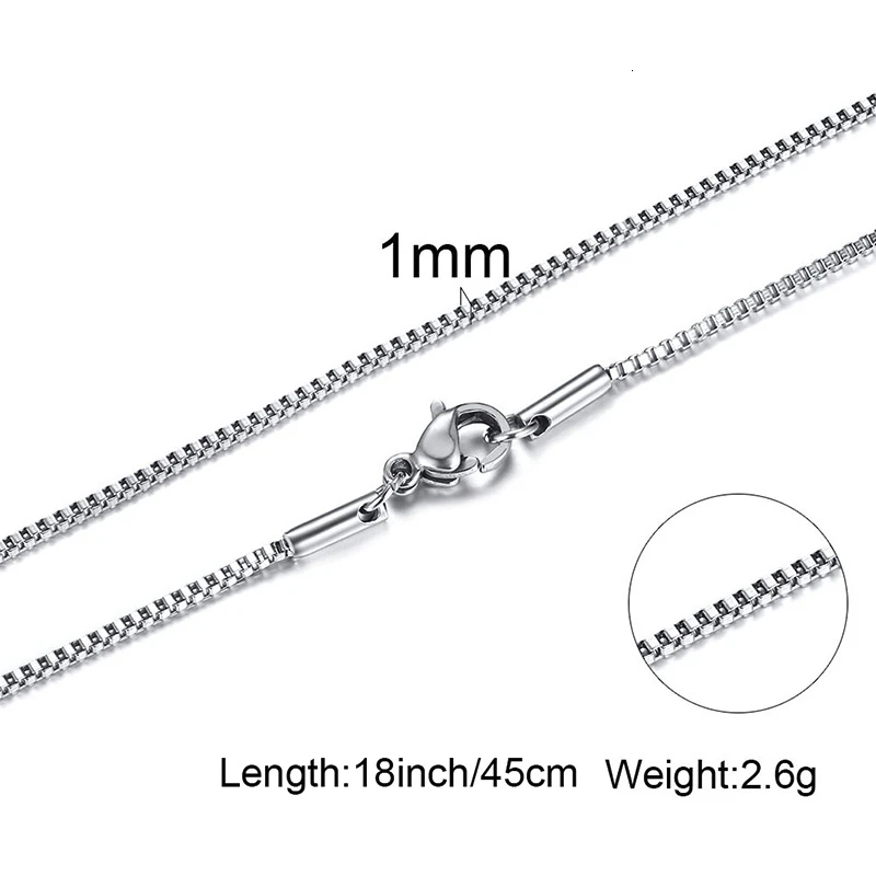 رجل رقيقة مربع سلسلة قلادة، 1/ - مراجعة Men Accessories Gift Box وسعره