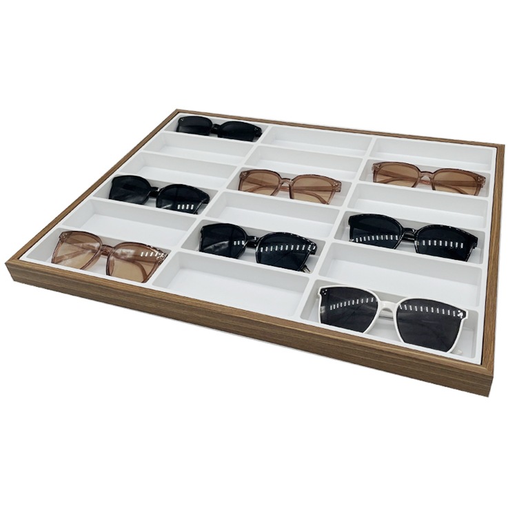 منظم نظارات شمسية بـ 18 فتحة،  - مراجعة Men'S Accessories Organizer Tray وسعره