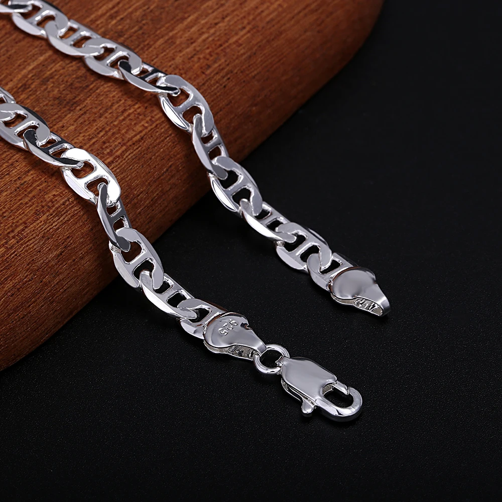 مصمم فاخر 925 فضة الاتجاه 6 مل - مراجعة Men'S Accessories Trending وسعره